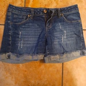 T Five Junior Blue Jean Shorts size 7